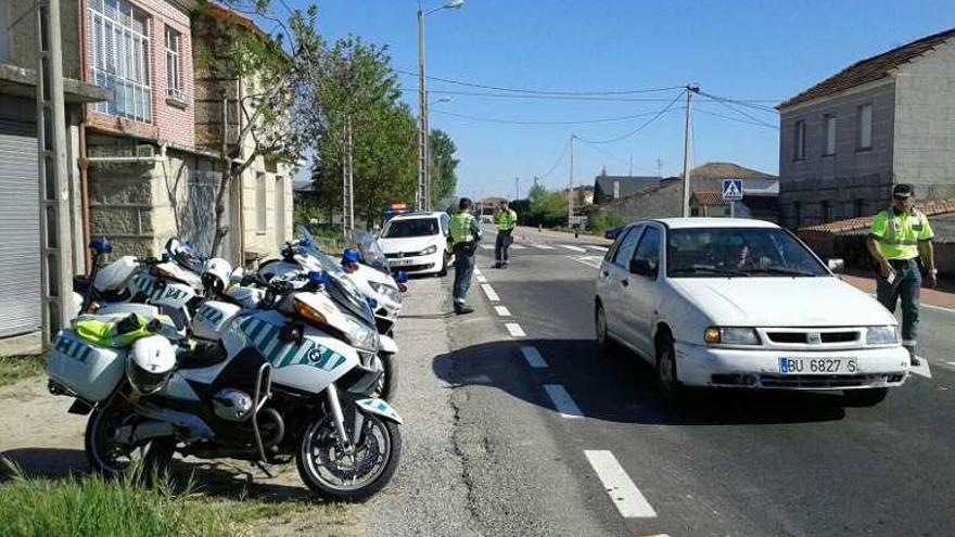 Uno de los controles de velocidad realizados la semana pasada.