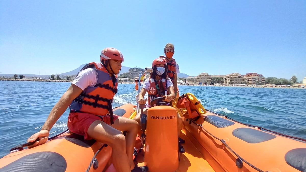 Imagen del simulacro que ha llevado a cabo la Cruz Roja en el Raset