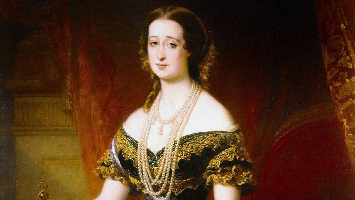 La emperatriz Eugenia de Montijo, en un cuadro de Edouard-Louis Dubufe