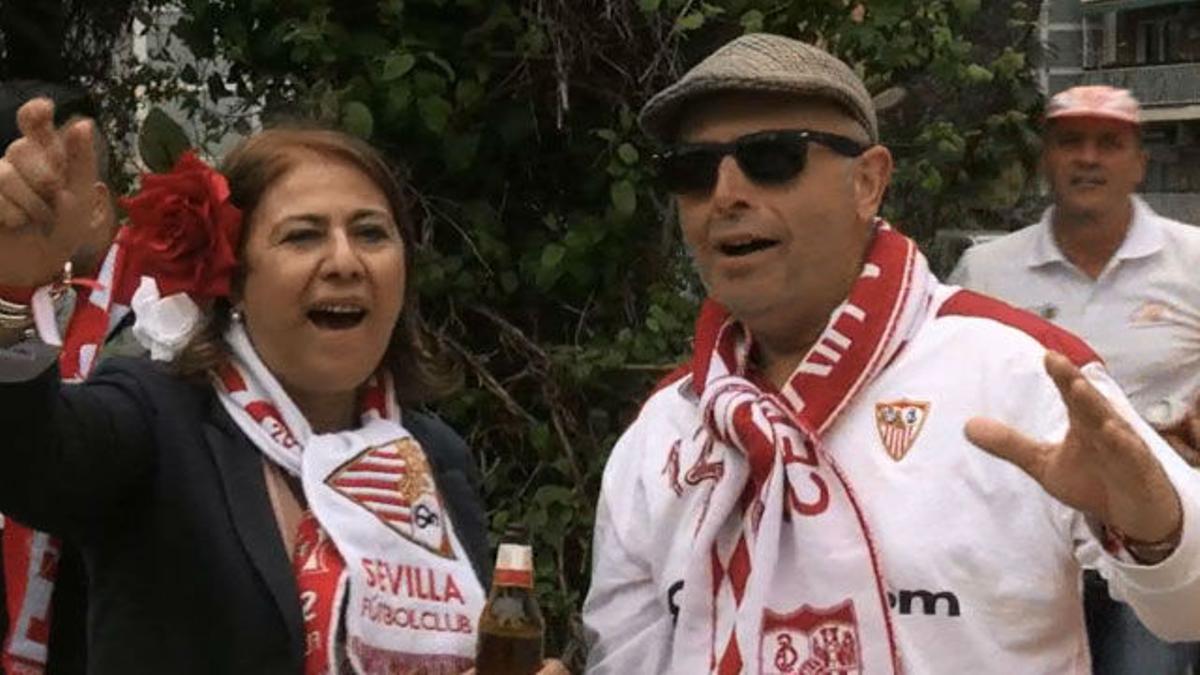 Los ecos de la fiesta sevillista llegan hasta el Metropolitano