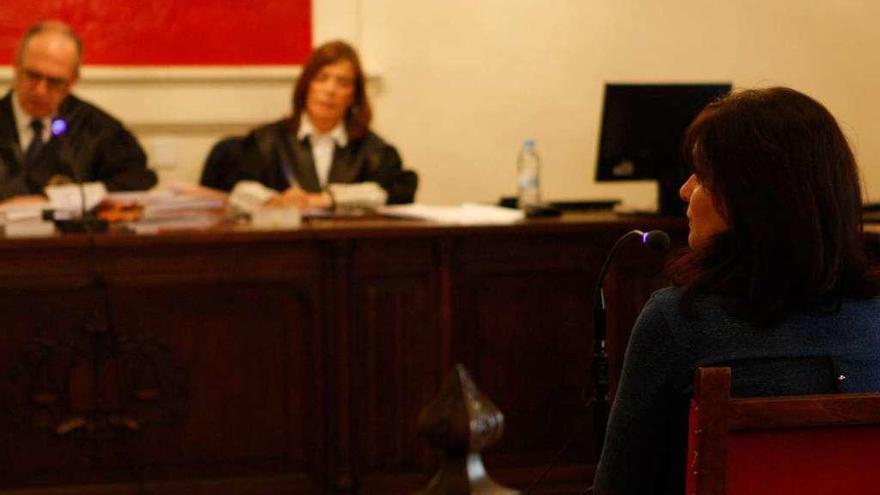 La expresidenta de Pevafersa testifica en el juicio celebrado ayer en la Audiencia Provincial.
