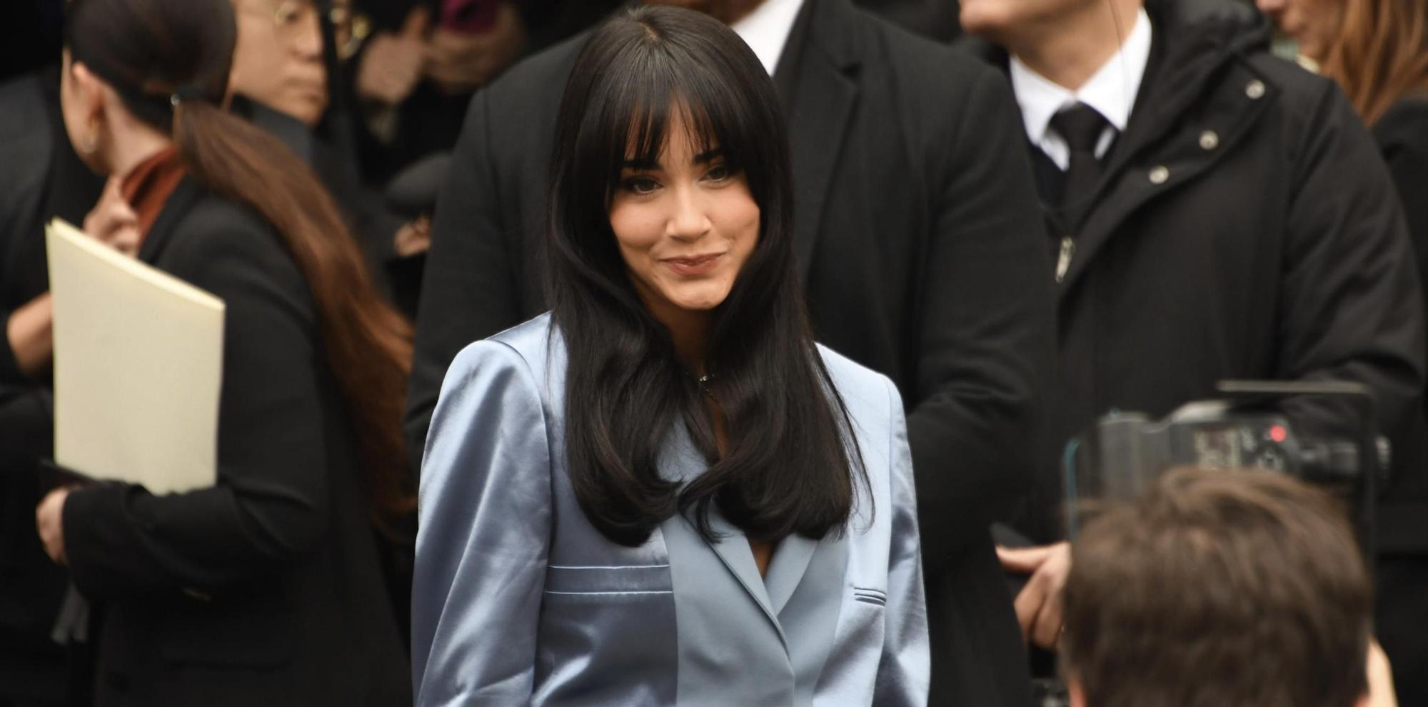 Aitana en el desfile de Fendi en Milán