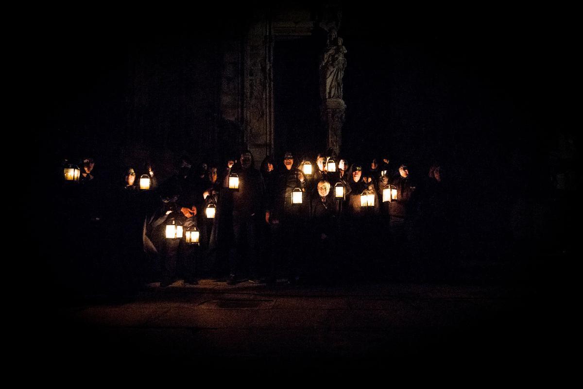 Voluntarios de Caspe en la Fantasmada del año pasado