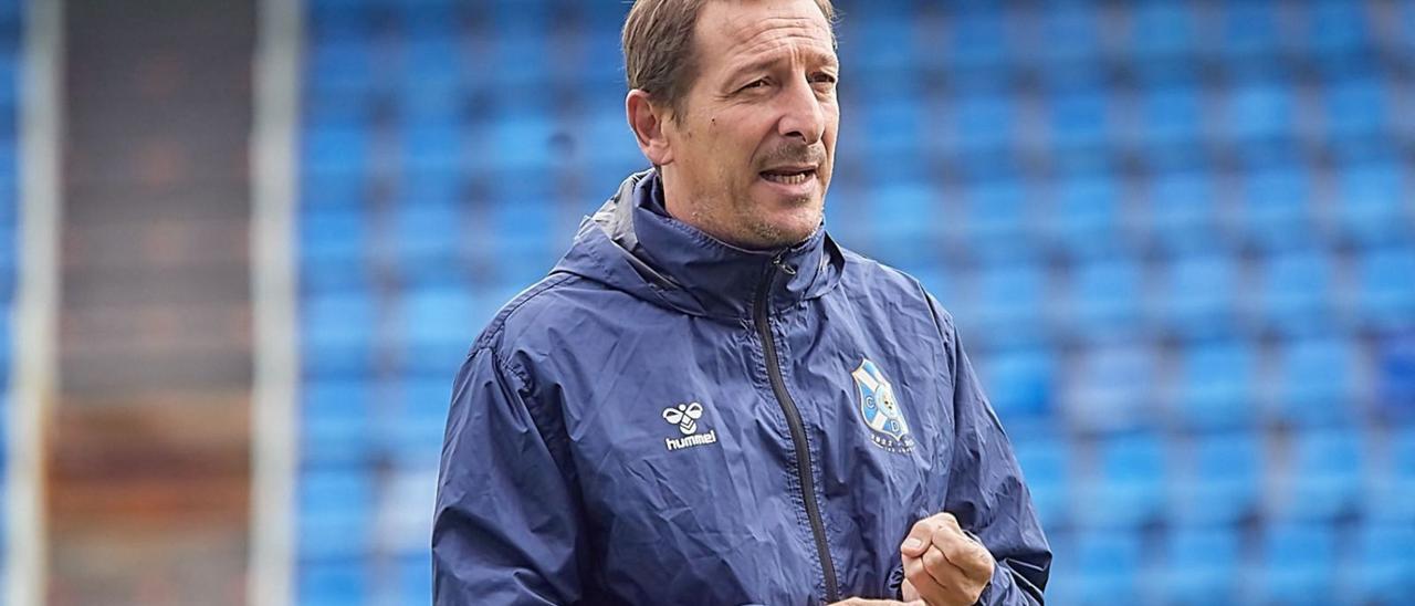 Luis Miguel Ramis, durante un entrenamiento de esta semana.