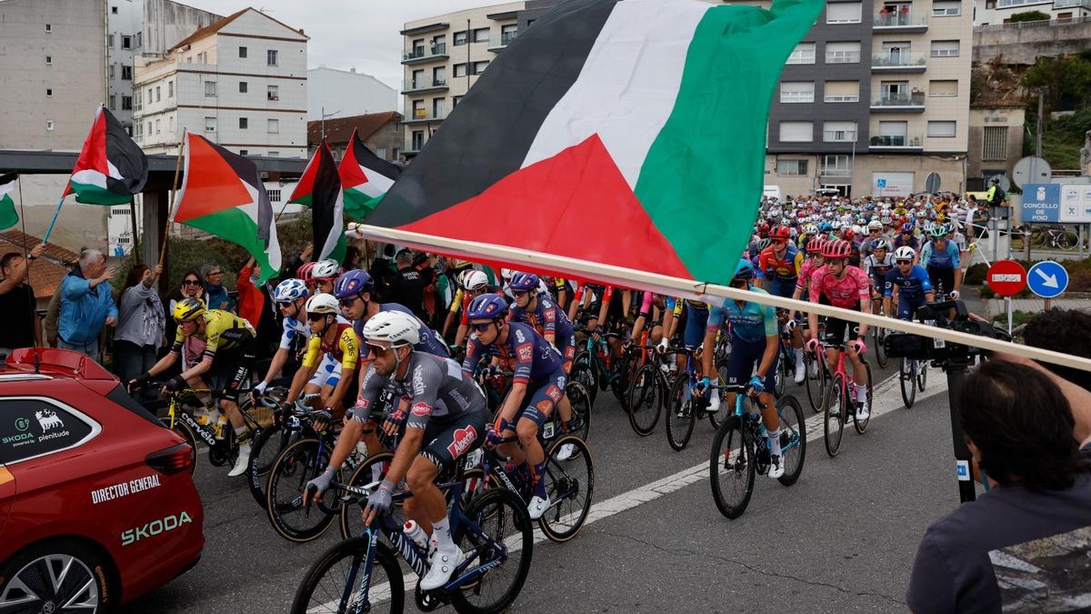 Una nueva protesta propalestina obliga a cancelar el final de la etapa de la Vuelta