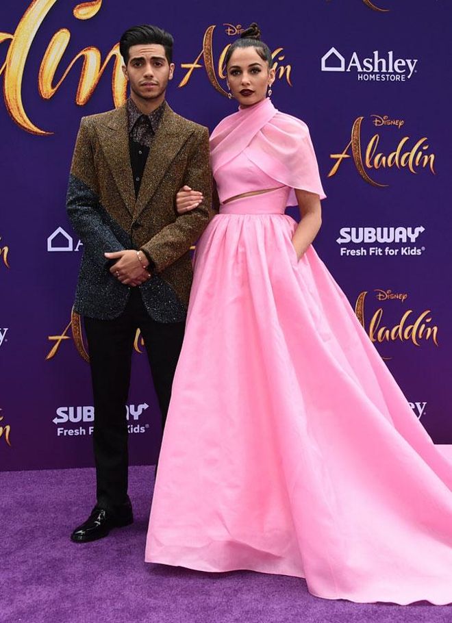 Mena Massoud y Naomi Scott, Aladdín y Jasmín