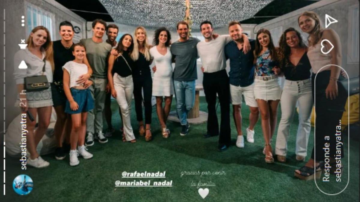 Rafa Nadal y Mery Perelló en el concierto de Sebastián Yatra