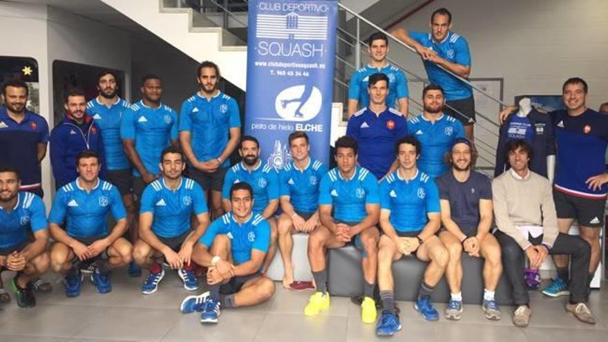 Francia visita el Club Deportivo Squash