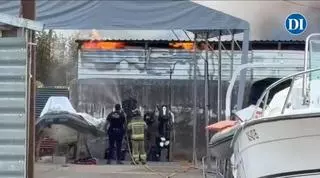 Alarma por un incendio en la Fundació Deixalles de Ibiza, cuya tienda estaba abierta