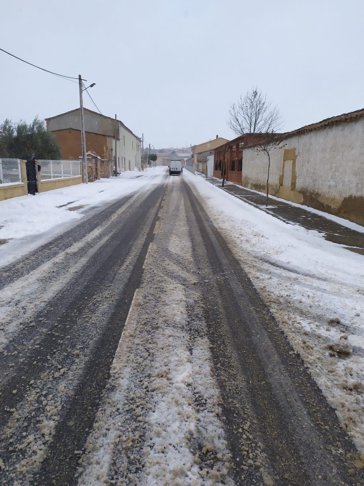 Borrasca Filomena en Zamora: Sanzoles, otra de las localidades cubiertas de blanco