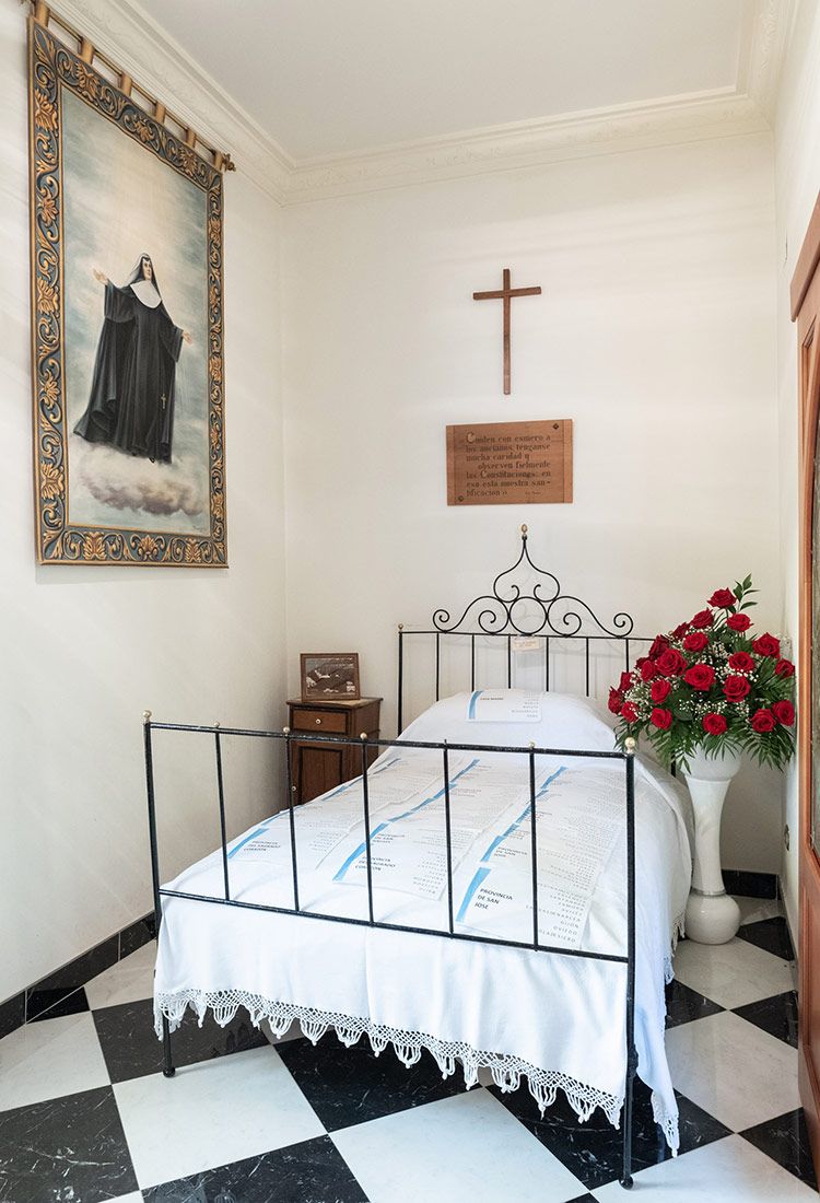 Habitació on va morir Santa Teresa Jornet, a Llíria, hui fa 125 anys