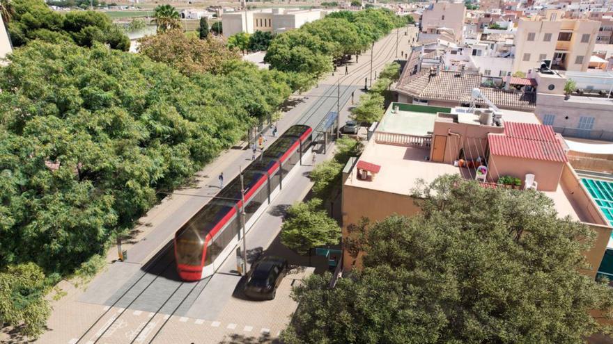 Eine Straßenbahn für Einheimische und Urlauber in Palma de Mallorca - das sind die Details