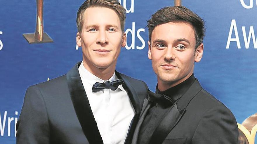 Dustin Lance y Tom Daley esperan un hijo