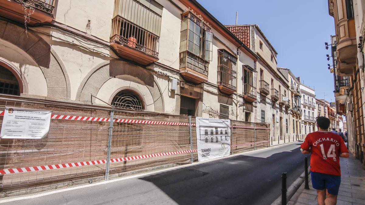 Obras en el inmueble de la calle Parras.