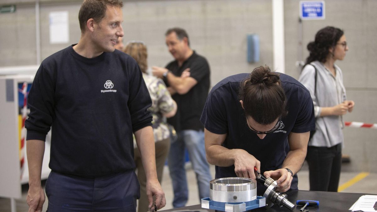 Segundas jornadas en el centro de formación dual Galmed en el Port de Sagunt.