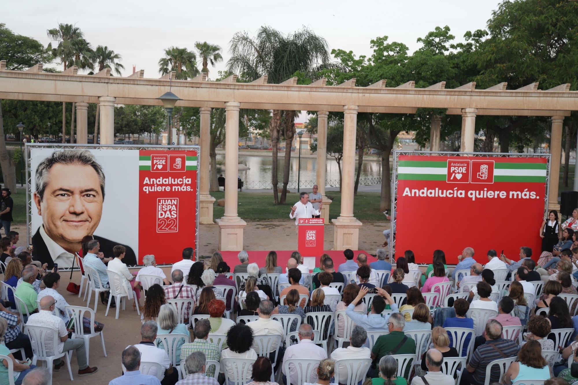 Acto de Juan Espadas, candidato del PSOE a las elecciones andaluzas, en Málaga