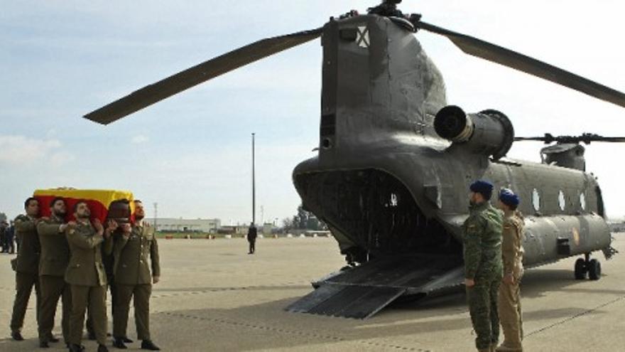 Ya está en España el cuerpo del soldado Francisco Javier Soria