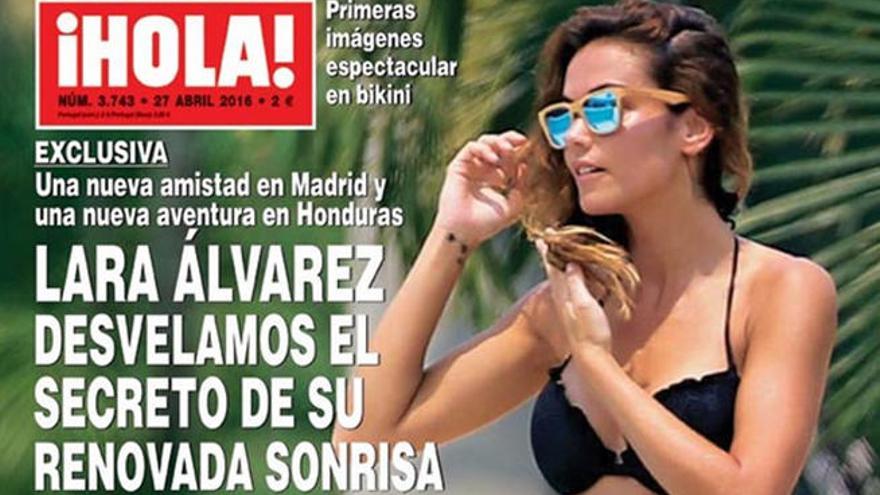Lara Álvarez, en la portada de ¡Hola!.