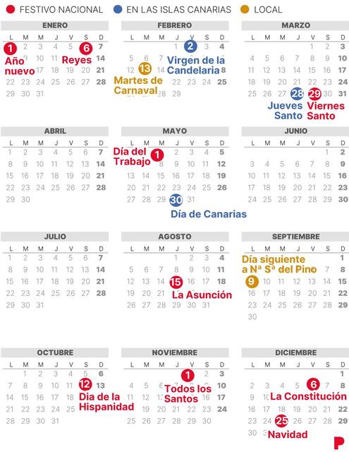 Calendario Laboral LasPalmas 2024