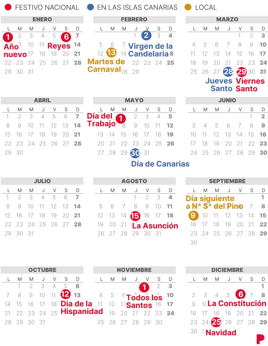 Calendario Laboral LasPalmas 2024