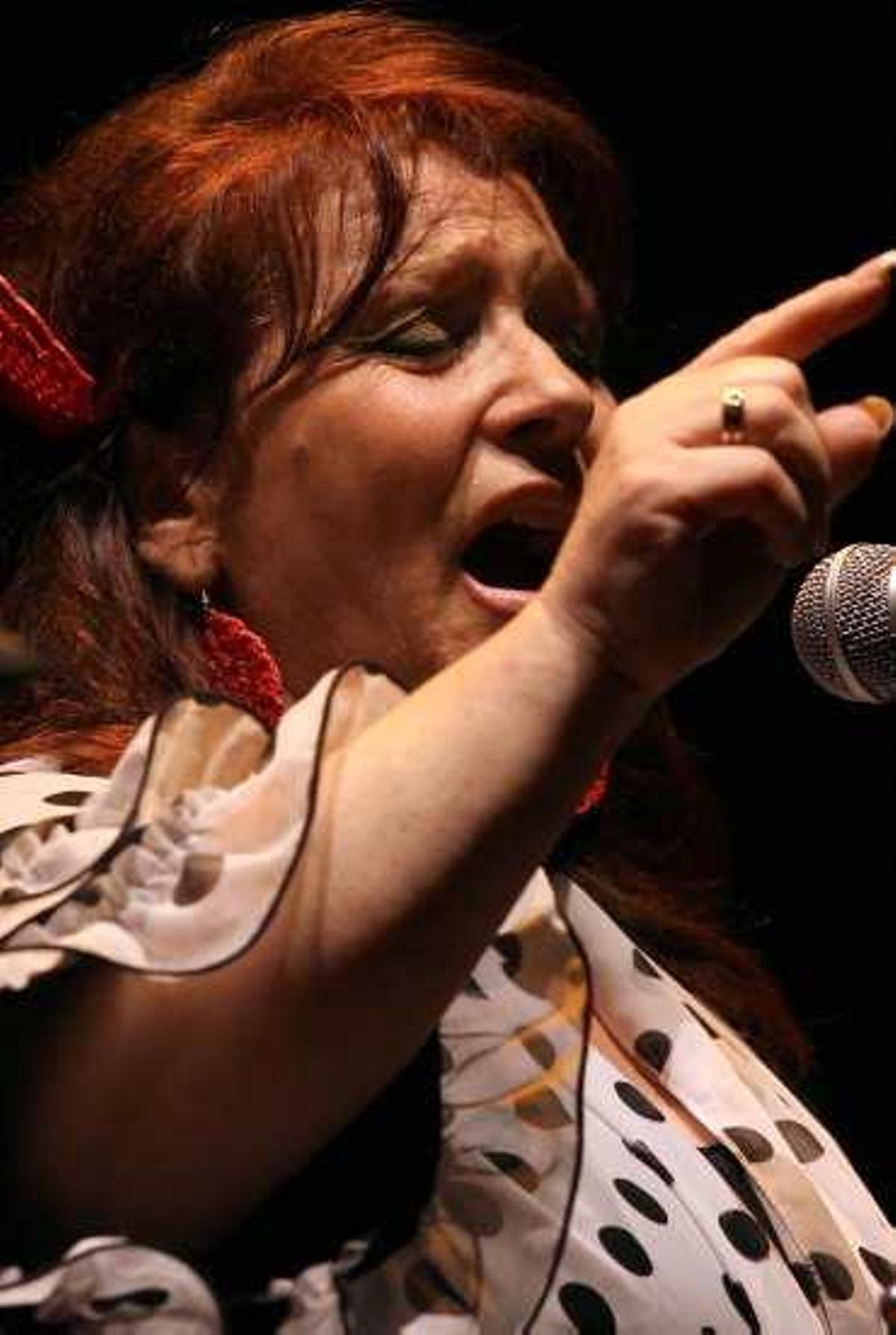 La cantaora Paqui Corpas.