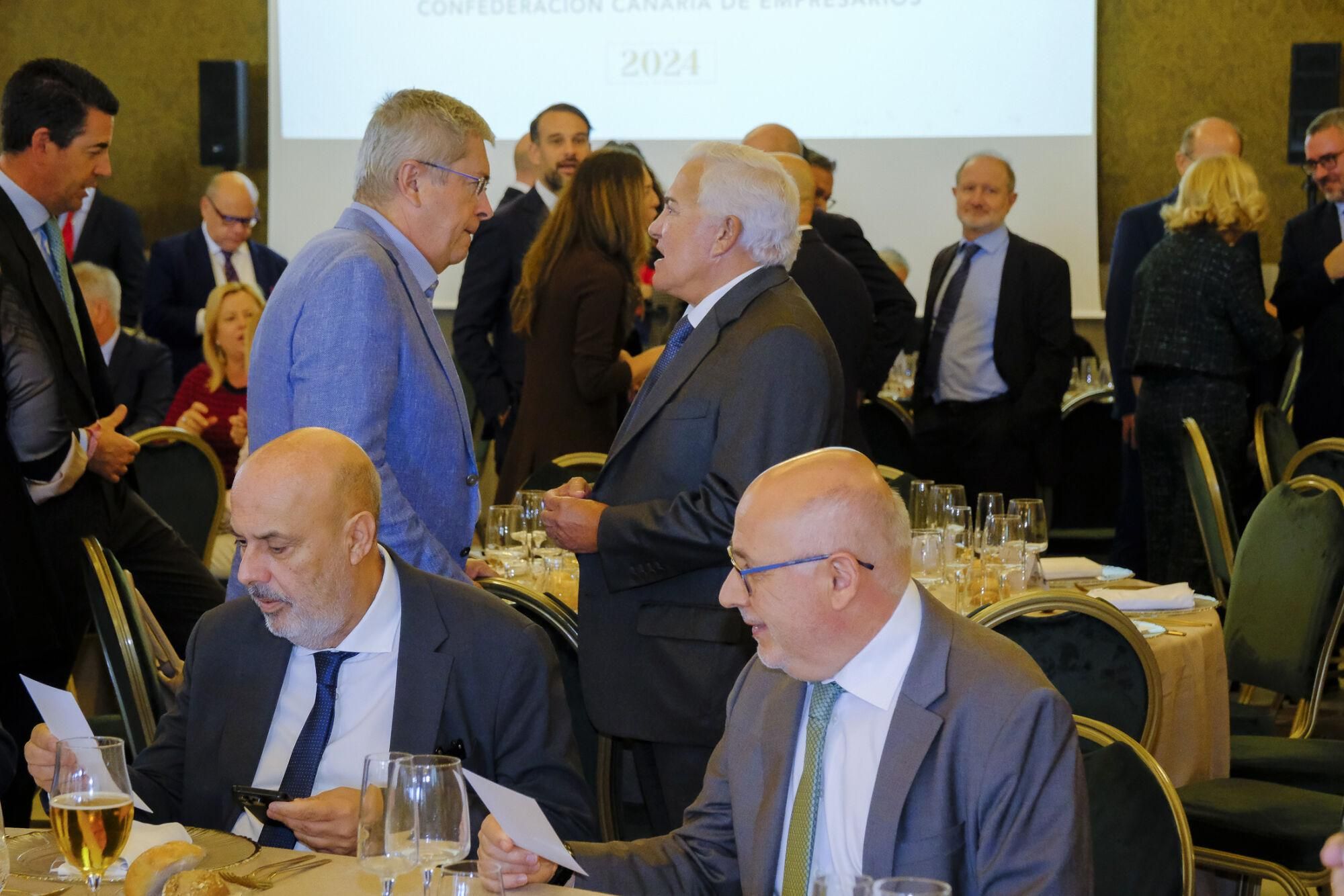 Comida navideña de la Confederación Canaria de Empresarios (CCE) en Las Palmas de Gran Canaria