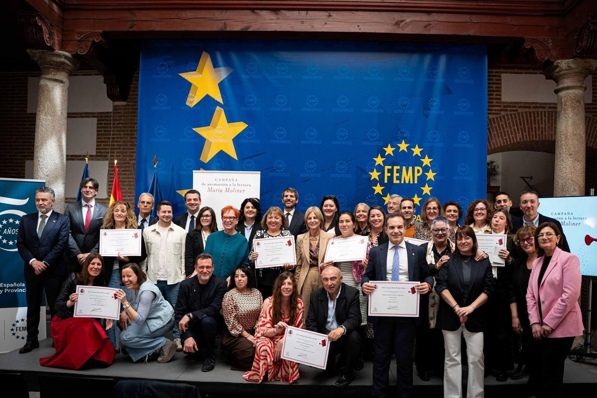 Algunos de los galardonados de la Campaña de Animación a la Lectura María Moliner.