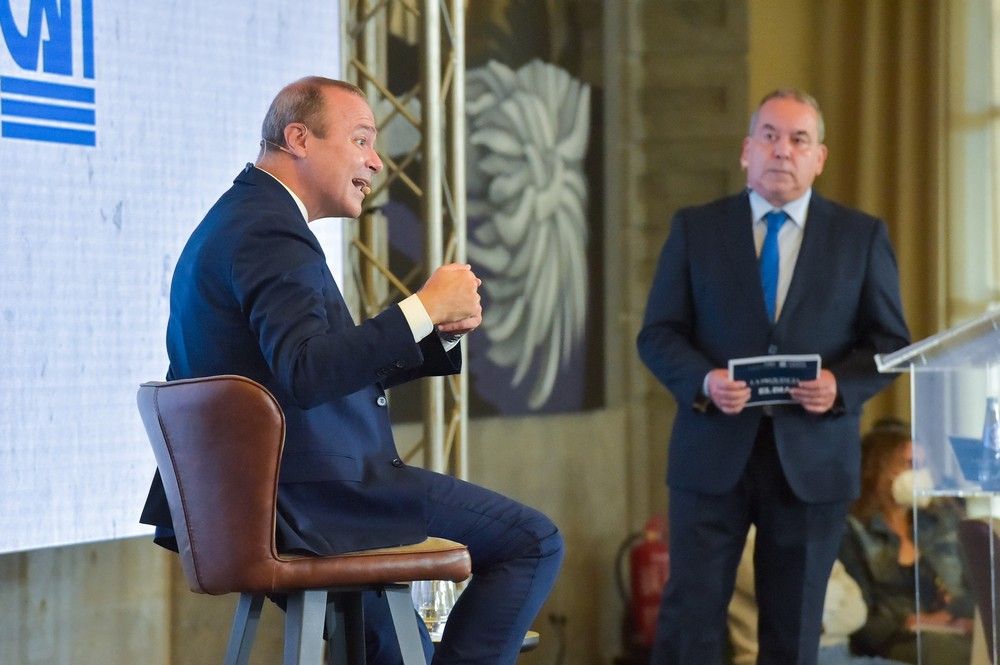 Augusto Hidalgo, en el Foro de Prensa Ibérica en Canarias