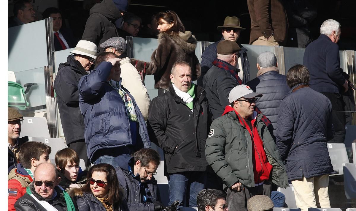 La afición blanquiverde en el Córdoba-Rayo Majadahonda