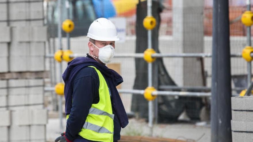 Actividad en el sector de la construcción en plena crisis del coronavirus.