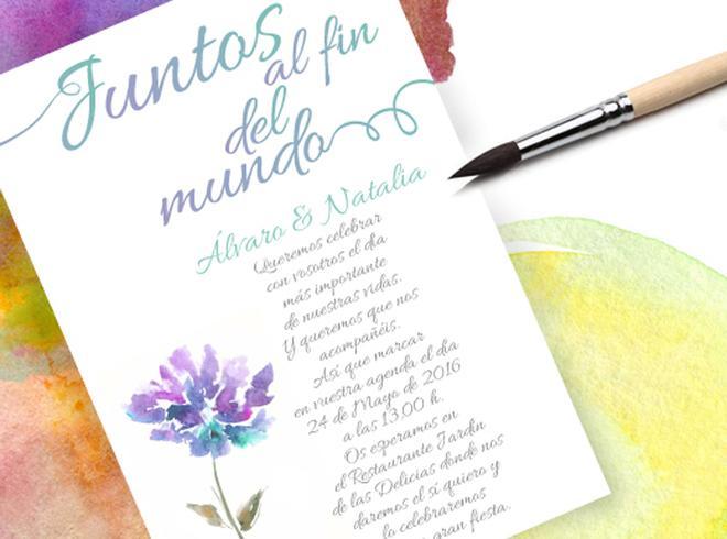 Ideas románticas para tus invitaciones de boda 5