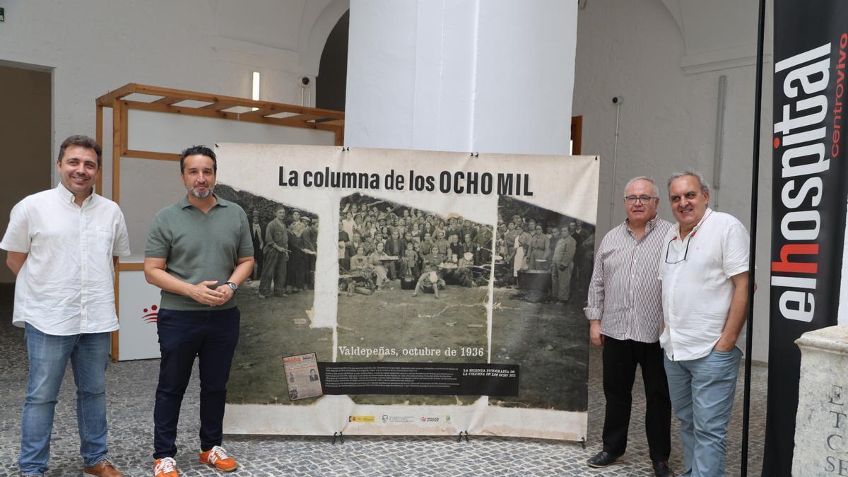 Presentación de la exposición ‘La Columna de los Ocho Mil’ en el Hospital Centro Vivo.