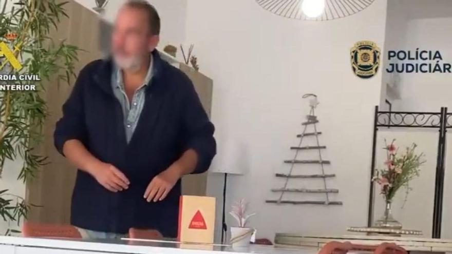 Natalio Grueso, momentos antes de ser detenido en Portugal. | G. C.