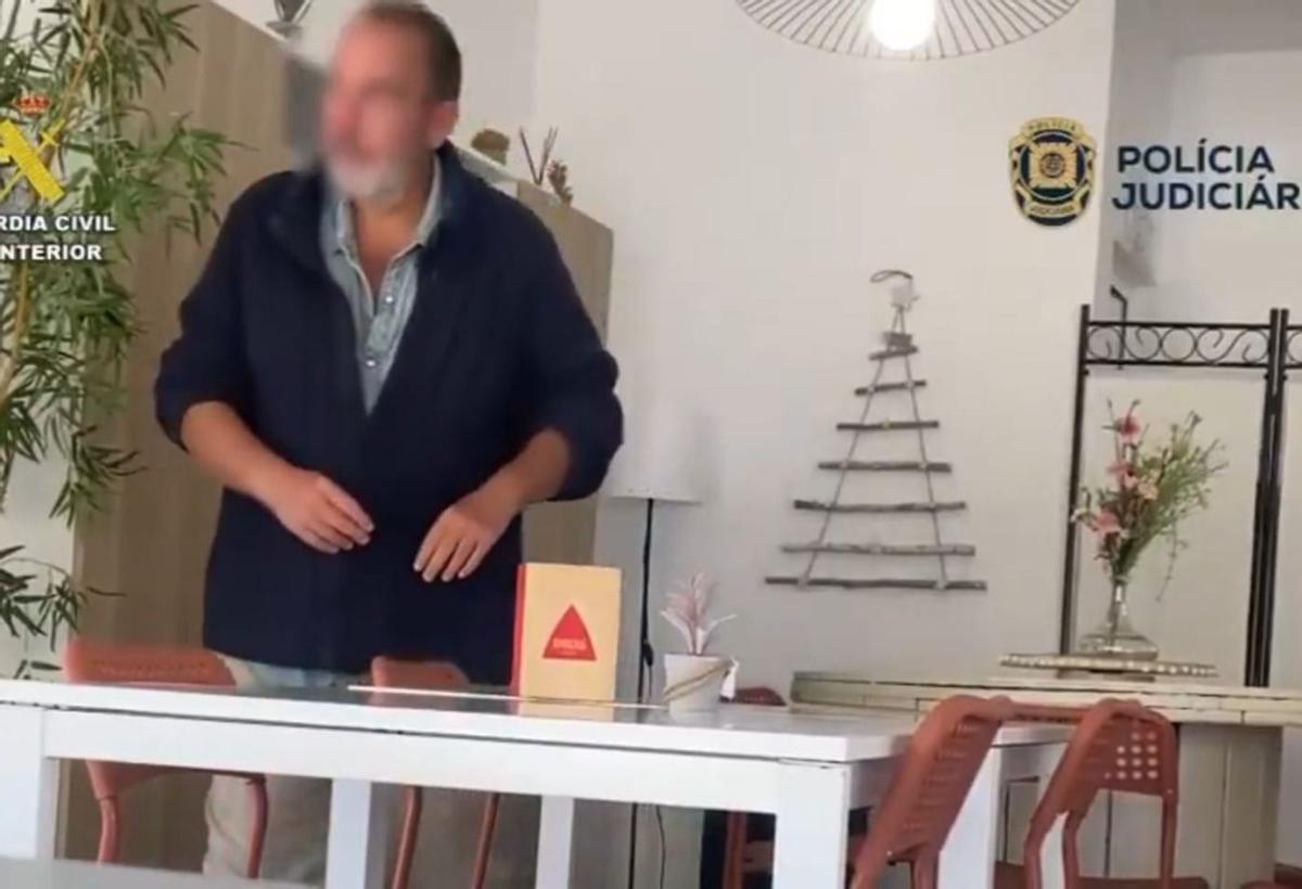 Natalio Grueso, momentos antes de ser detenido en Portugal. | G. C.