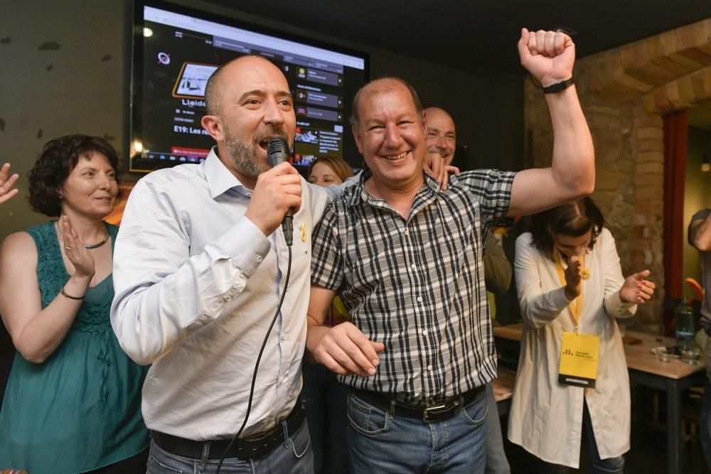 Celebració de Marc Aloy després de la victòria a l