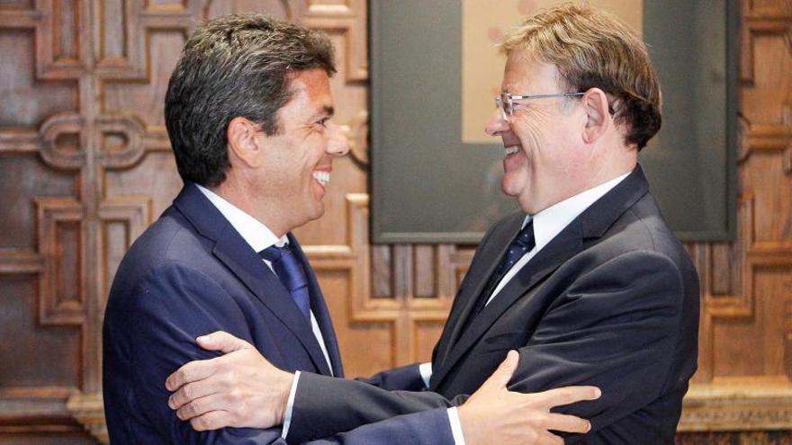 Reunión entre Ximo Puig y Carlos Mazón a principios del mes de septiembre.
