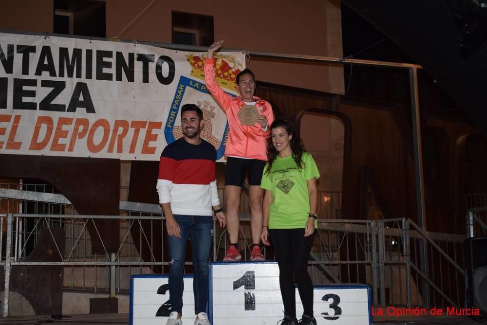 Podios IV Carrera Popular Puentes de Cieza