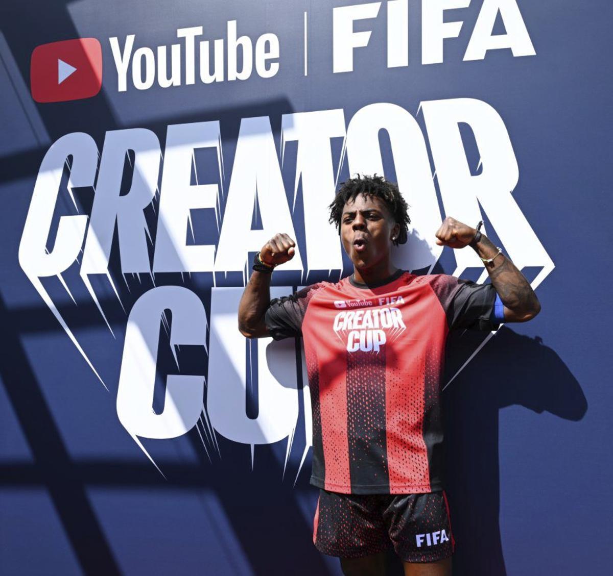 L’‘influencer’ IShowSpeed, en un acte de la FIFA. |  EFREN LANDAOS / SIPA USA