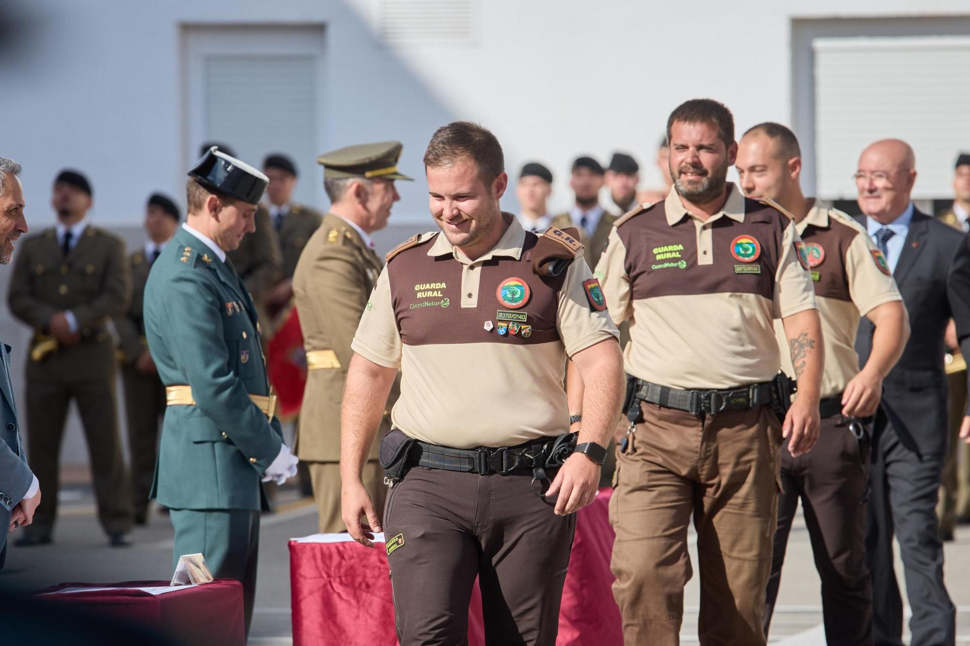 Imatges de la Guàrdia Civil celebrant la seva patrona a Girona
