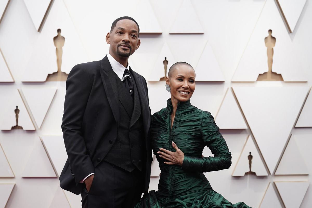 Will Smith y Jada Pinkett Smith en la gala de los Oscar 2022