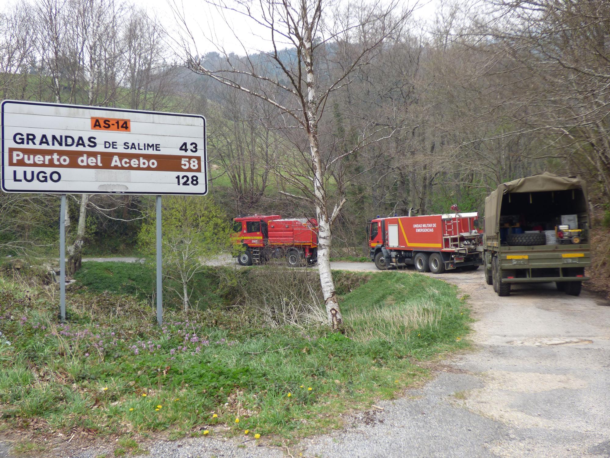 La lucha contra el fuego en los concejos de Tineo y Allande