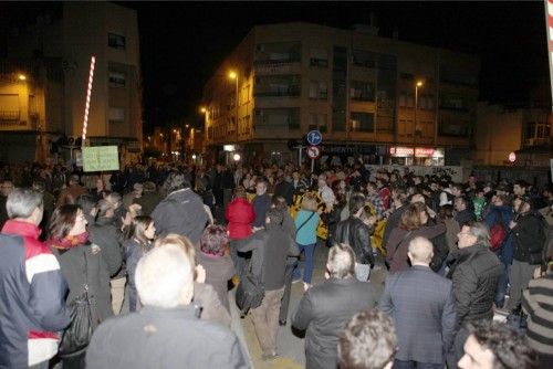 Manifestación a favor del soterramiento