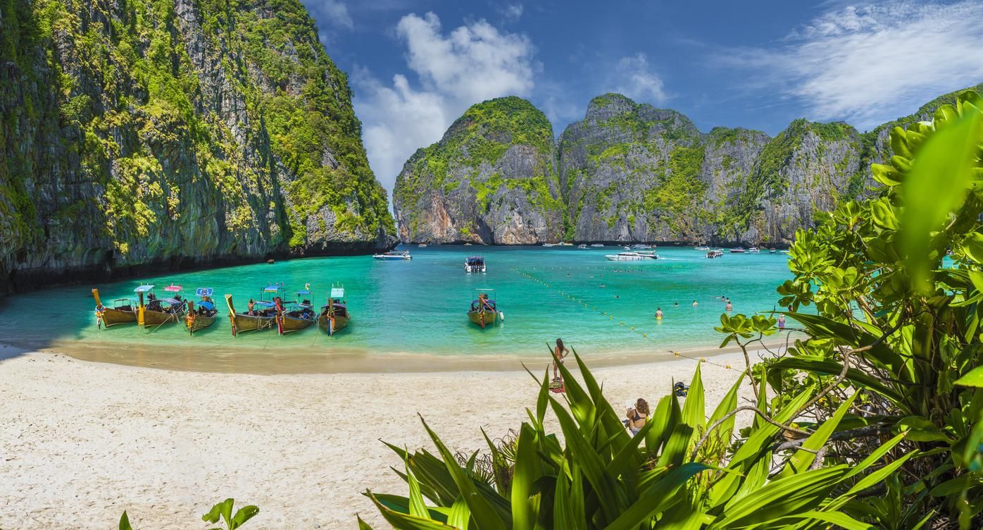 Maya Bay en las islas de Phi Phi, Tailandia.