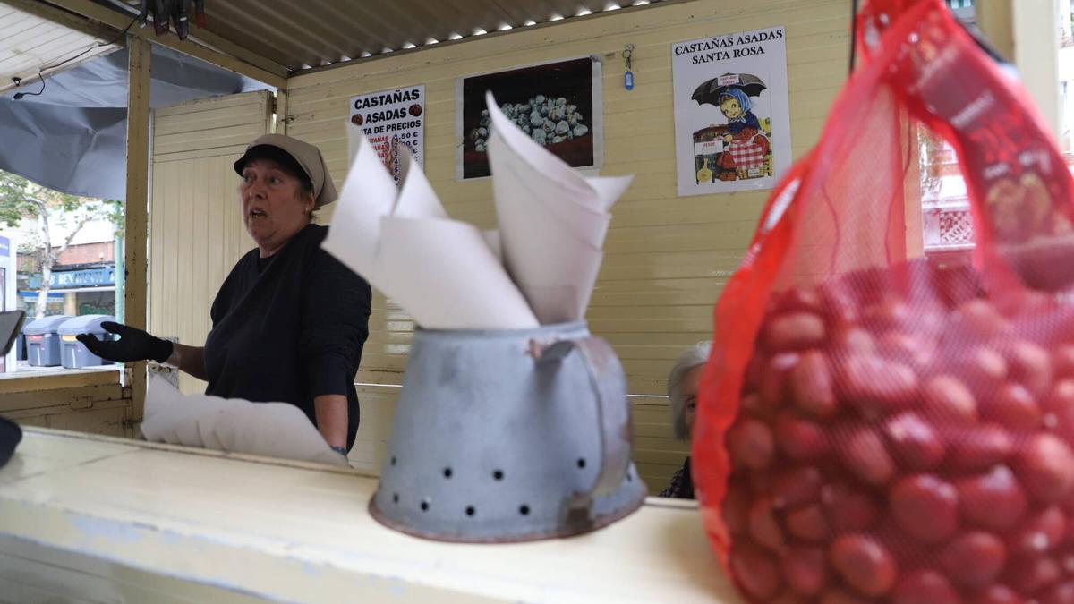 Castañas Santa Rosa en Avenida Almogávares.