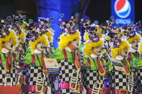 Final del concurso de murgas del Carnaval 2014. En la imagen, Los Twittys
