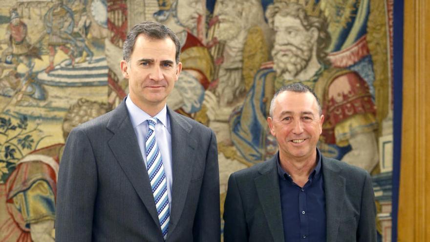 Felipe VI y Joan Baldoví.