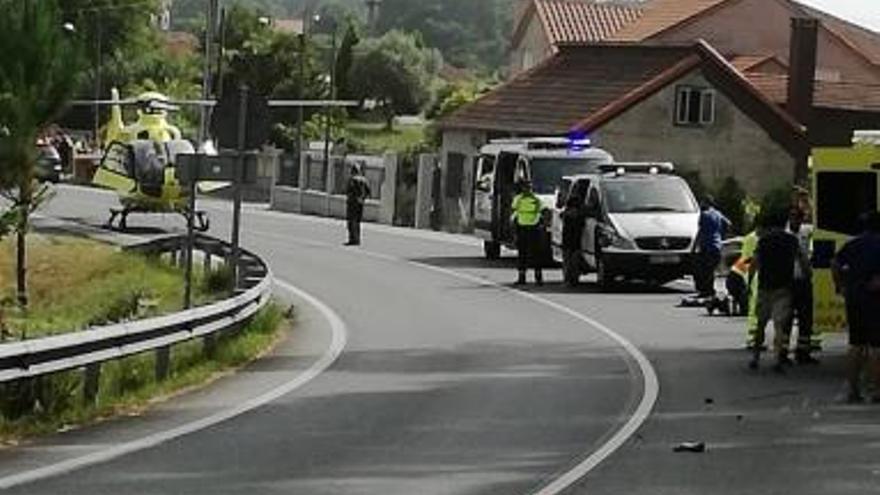 El punto en el que tuvo lugar el accidente.