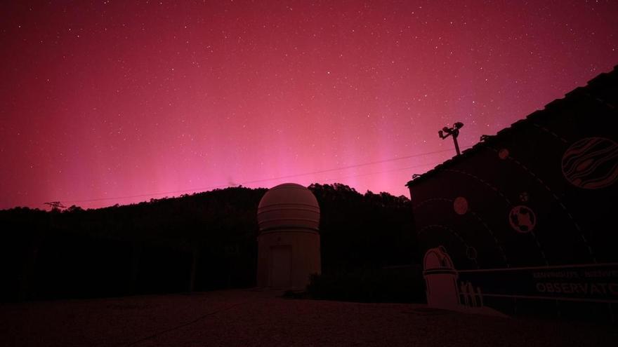 VÍDEO | Així es veu una aurora boreal des de l&#039;observatori d&#039;Albanyà