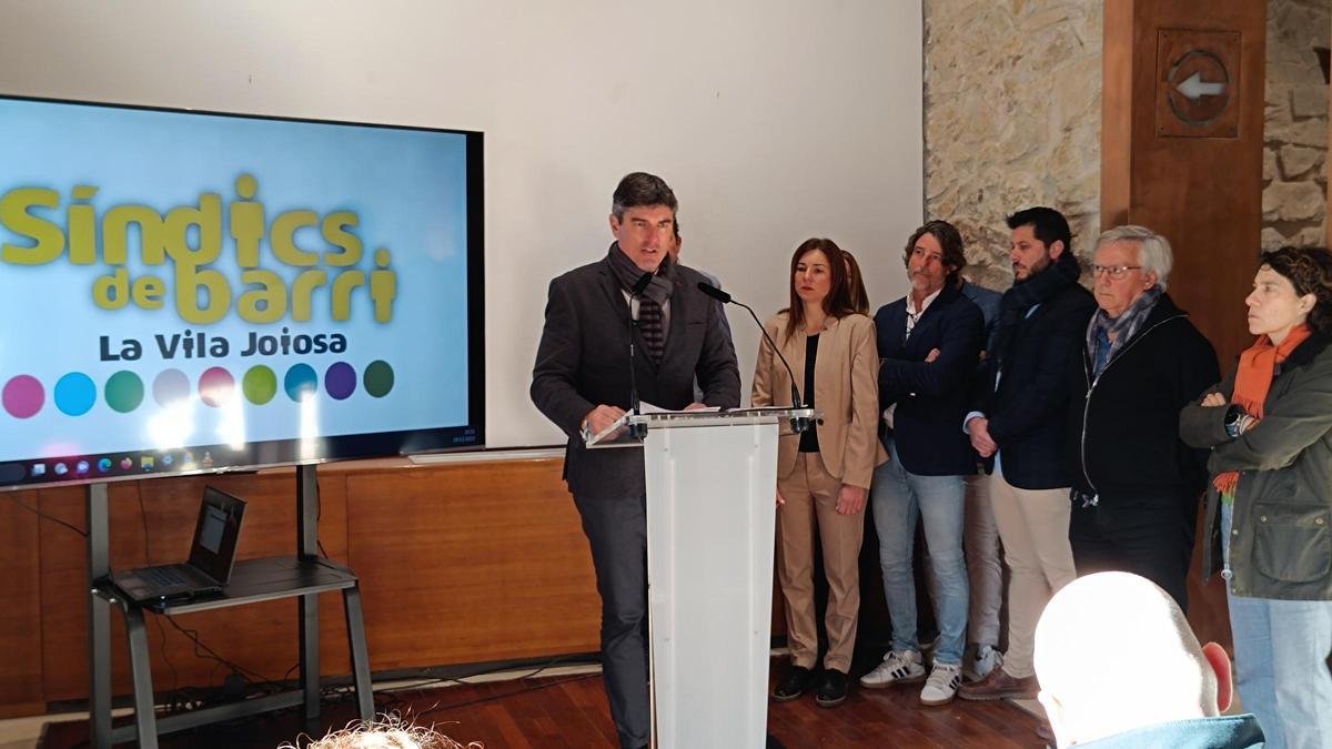 El alcalde de La Vila durante su intervención este martes.