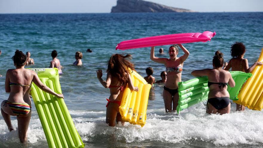 Una imagen de la playa de Levante de Benidorm